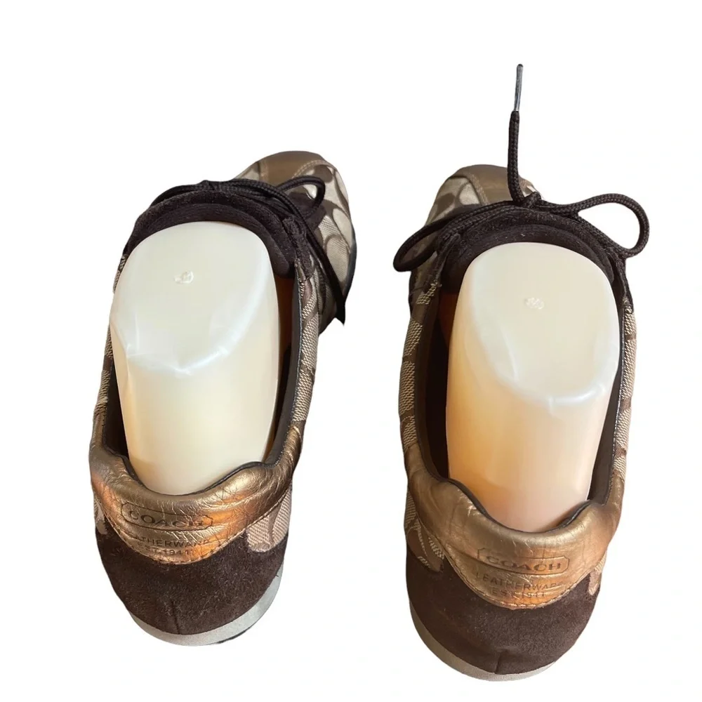Coach Jayme Brown CC Print Sneakers Size: 8‎